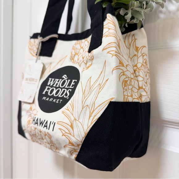 Whole Foods Hawai‘i Tag Aloha Organic Canvas Mini Tote NWT - Picture 4 of 6